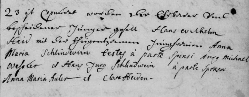 Heiratsregister Kath. Pfarramt Leimersheim; Film-Nr.367703; Aufahmegruppen-Nr. 817 9554