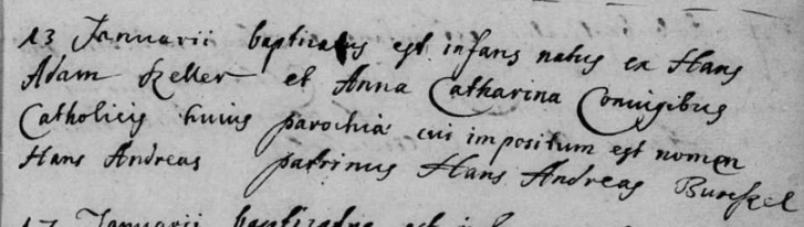 Taufregister kath. Pfarramt Leimersheim; Film-Nr. 367703; Aufnahmegruppe-Nr. 8179554