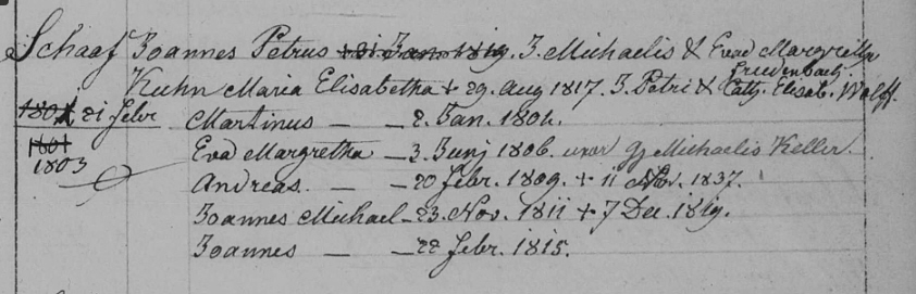 Familienregister Leimersheim; Film-Nr. 247 635; Aufnahme-Gruppe-Nr. 810 8546