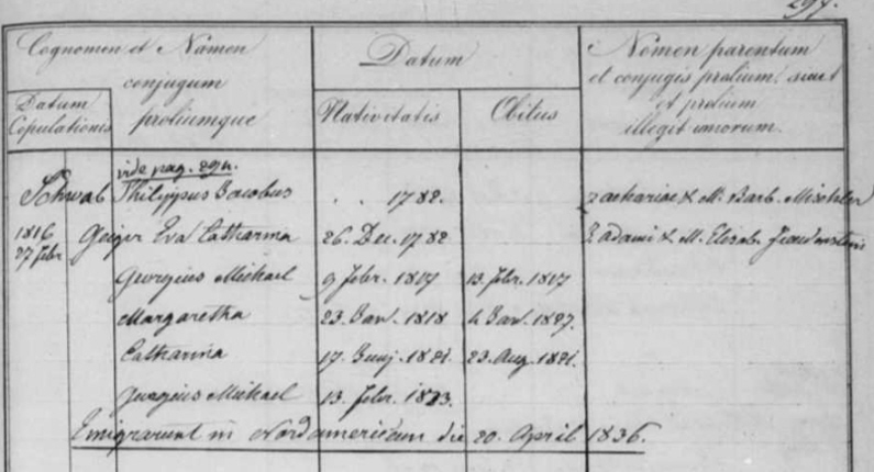 Familienregister Leimersheim; Film-Nr.008 23 24 39