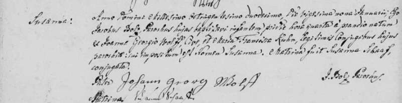 Geburtsregister Kath.Pfarramt Leimersheim; Film-Nr. 367 703; Aufnahmegruppe_Nr. 817 9554