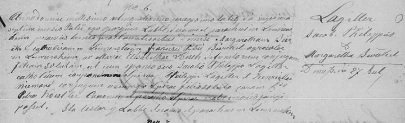 Familienregister Leimersheim; Film-Nr. 367 704; Aufnahmegruppe-Nr. 811 807