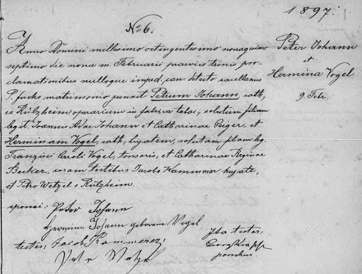 Bischöfl. Ordinariat Speyer, Kath.Pfarramt Leimersheim; Heiratsregister 1860 - 1928, Film-Nr. LM 1018